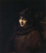 REMBRANDT Harmenszoon van Rijn Titus in a Monk-s Habit china oil painting reproduction